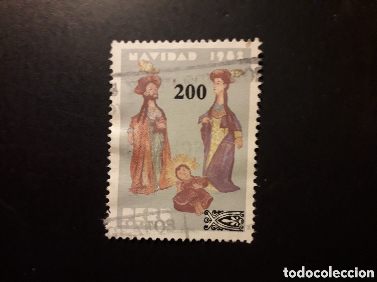 Sellos: PER&Uacute; YVERT 761 SELLO SUELTO USADO 1983 SOBRECARGADO, NAVIDAD PEDIDO M&Iacute;NIMO 3&euro;