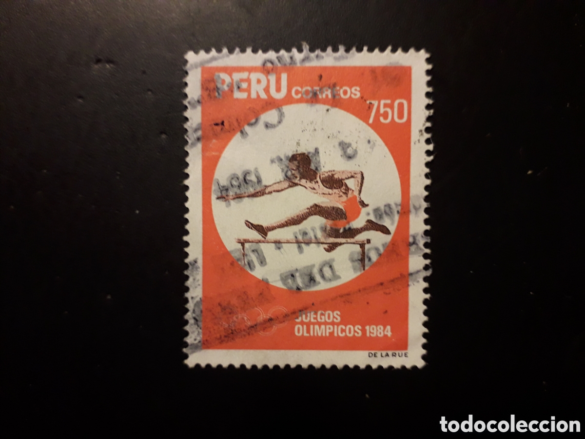 Sellos: PER&Uacute; YVERT 773 SELLO SUELTO USADO 1984 DEPORTES OLIMPIADA LOS &Aacute;NGELES, ATLETISMO PEDIDO M&Iacute;NIMO 3&euro;