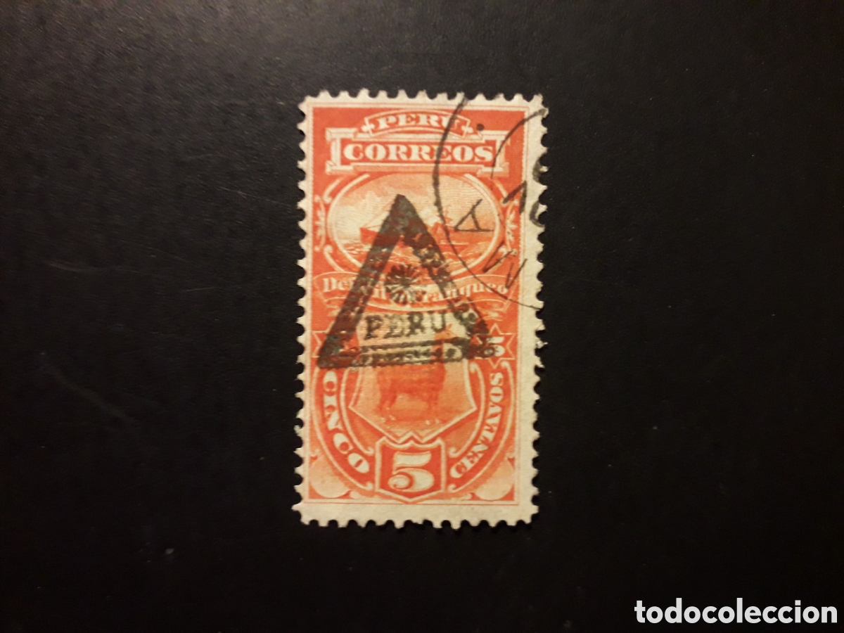 Sellos: PER&Uacute; YVERT TASAS 18 SELLO SUELTO NUEVO CON CHARNELA 1883 BARCO Y LLAMA PEDIDO M&Iacute;NIMO 3&euro;