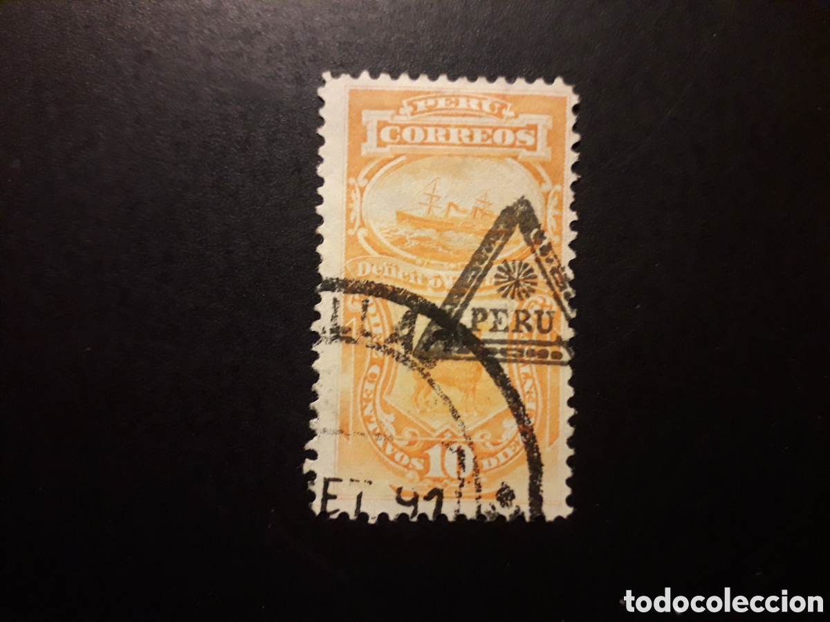 Sellos: PER&Uacute; YVERT TASAS 18 SELLO SUELTO NUEVO CON CHARNELA 1883 BARCO Y LLAMA PEDIDO M&Iacute;NIMO 3&euro;