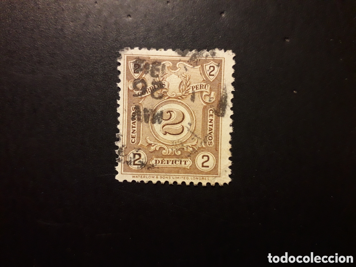 Sellos: PER&Uacute; YVERT TASAS 59 SELLO SUELTO USADO 1936 N&Uacute;MEROS PEDIDO M&Iacute;NIMO 3&euro;