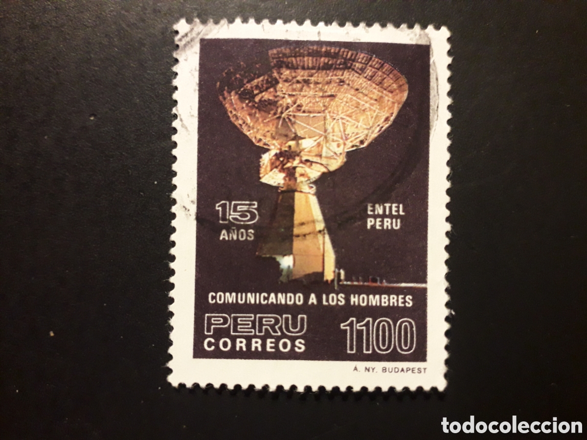 Sellos: PER&Uacute; YVERT 797 SERIE COMPLETA USADA 1985 COMUNICACIONES, ANTENA PARAB&Oacute;LICA PEDIDO M&Iacute;NIMO 3&euro;