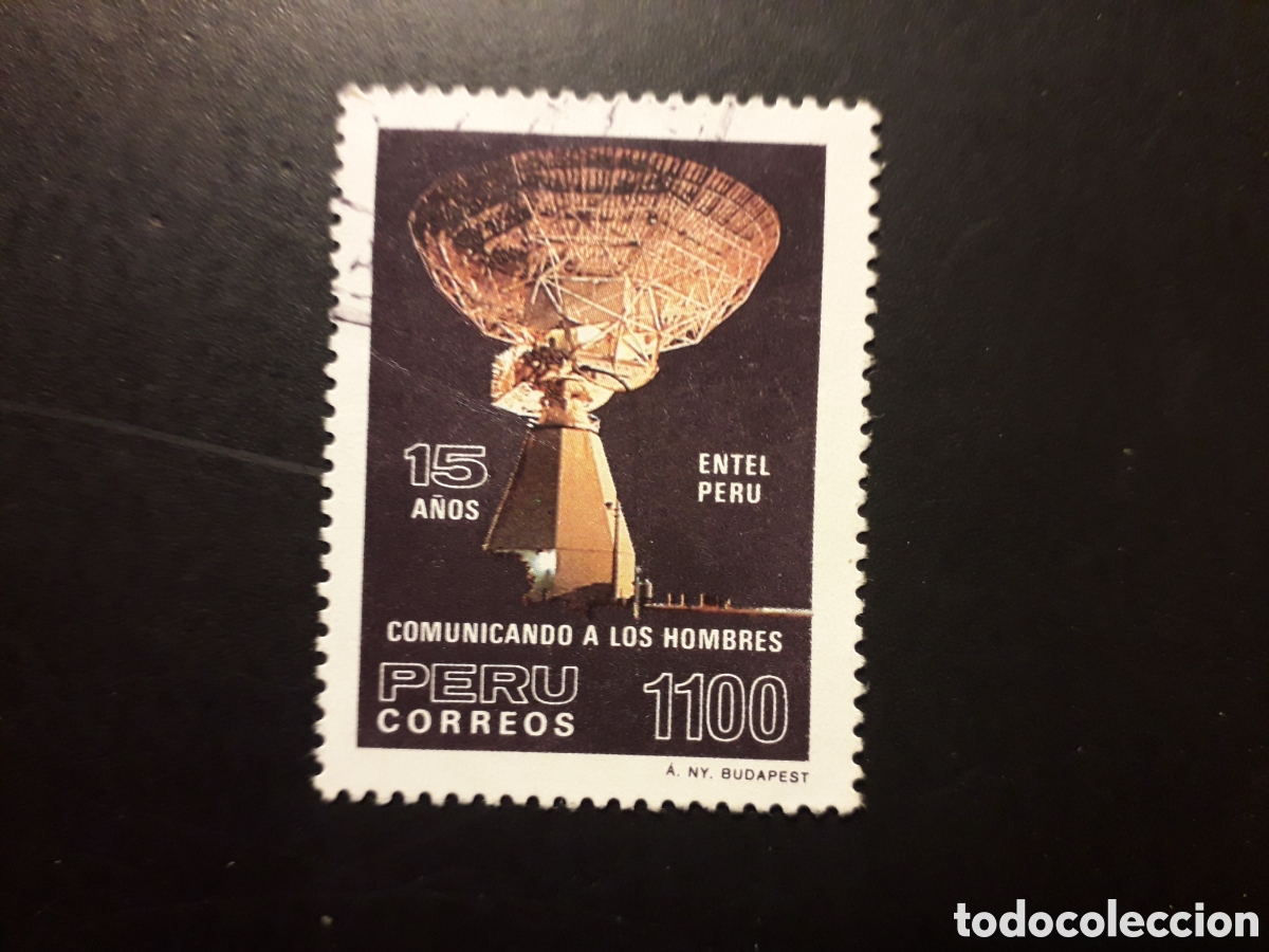 Sellos: PER&Uacute; YVERT 797 SERIE COMPLETA USADA 1985 COMUNICACIONES, ANTENA PARAB&Oacute;LICA PEDIDO M&Iacute;NIMO 3&euro;