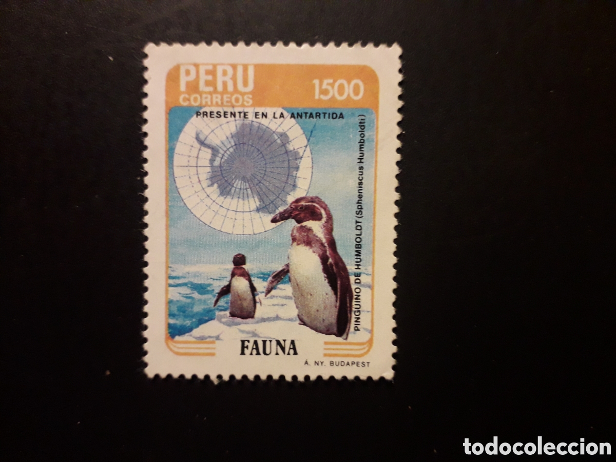 Sellos: PER&Uacute; YVERT 814 SERIE COMPLETA USADA 1985 FAUNA AVES PING&Uuml;INO MAPA ANT&Aacute;RTIDA PEDIDO M&Iacute;NIMO 3&euro;