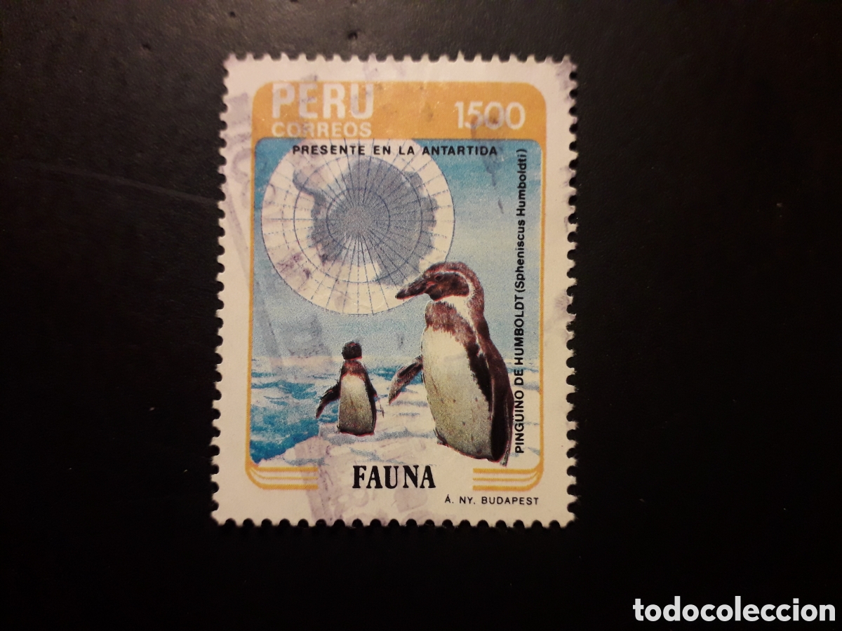 Sellos: PER&Uacute; YVERT 814 SERIE COMPLETA USADA 1985 FAUNA AVES PING&Uuml;INO MAPA ANT&Aacute;RTIDA PEDIDO M&Iacute;NIMO 3&euro;