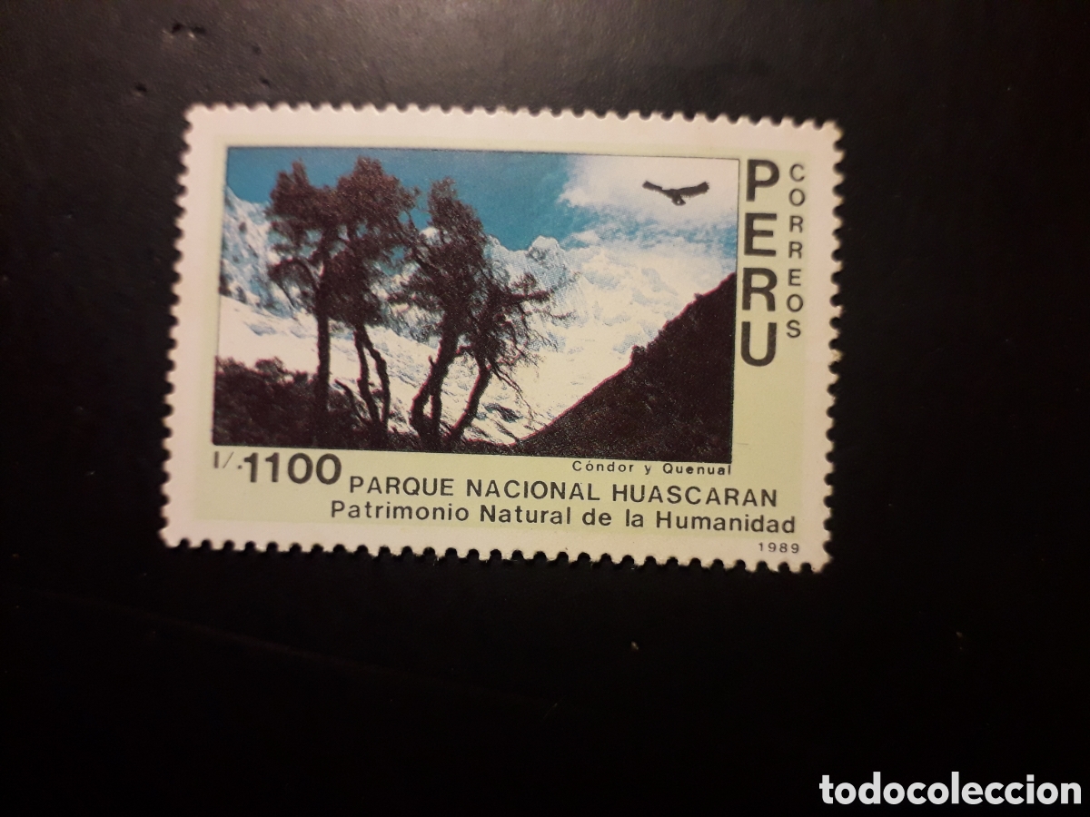 Sellos: PER&Uacute; YVERT 920 SELLO SUELTO NUEVO *** 1990 PARQUE DE HUASCAR&Aacute;N PEDIDO M&Iacute;NIMO 3&euro;