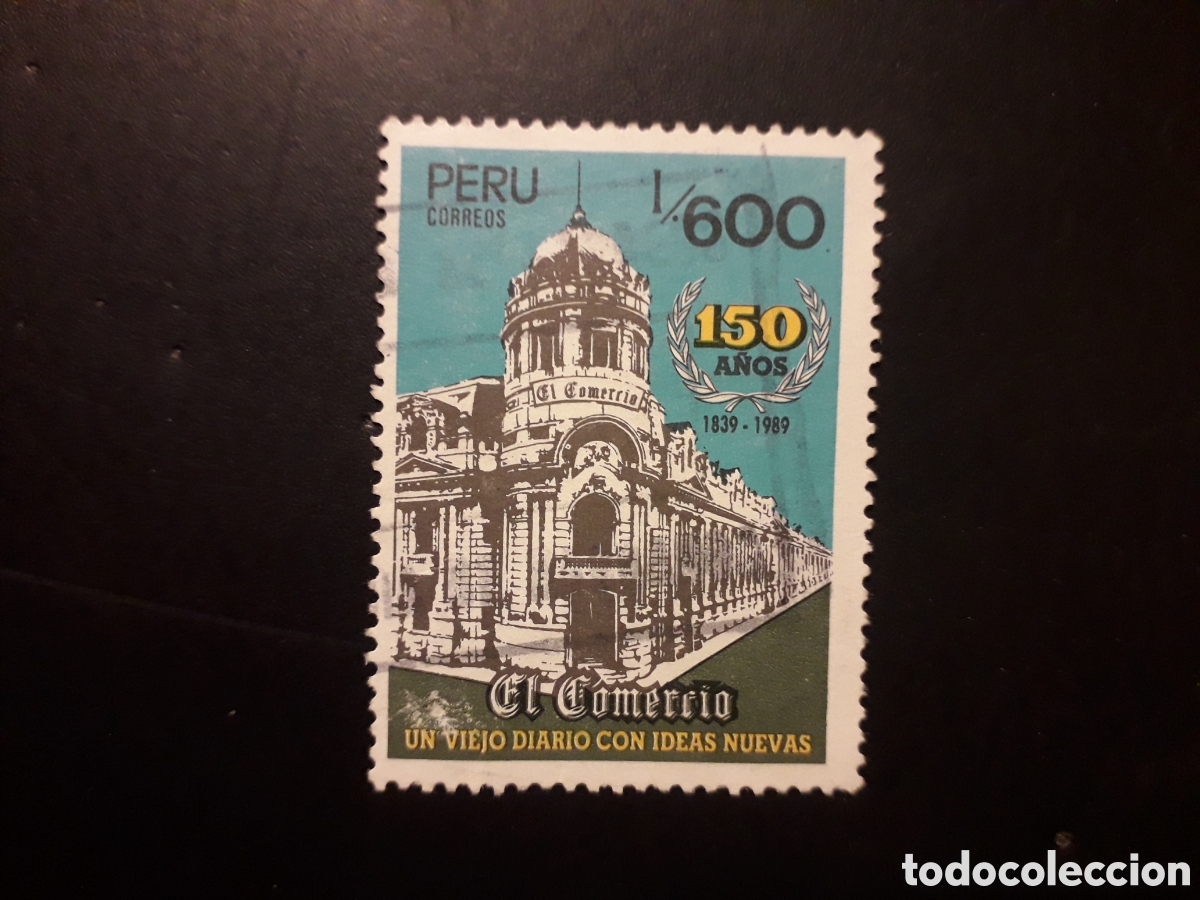 Sellos: PER&Uacute; YVERT 899 SERIE COMPLETA USADA 1989 PRENSA, PERI&Oacute;DICO EL COMERCIO PEDIDO M&Iacute;NIMO 3&euro;