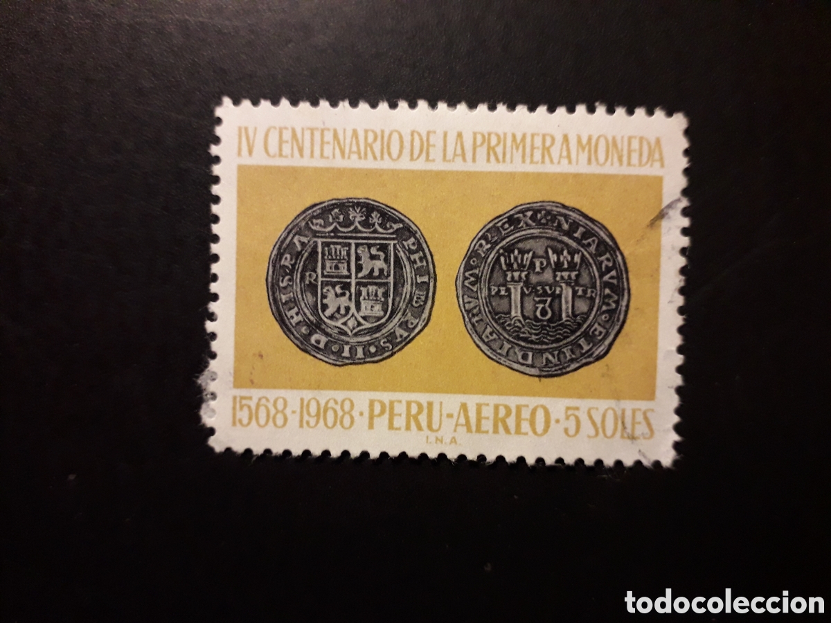 Sellos: PER&Uacute; YVERT A 236 SELLO SUELTO USADO 1969 MONEDAS, NUMISM&Aacute;TICA PEDIDO M&Iacute;NIMO 3&euro;