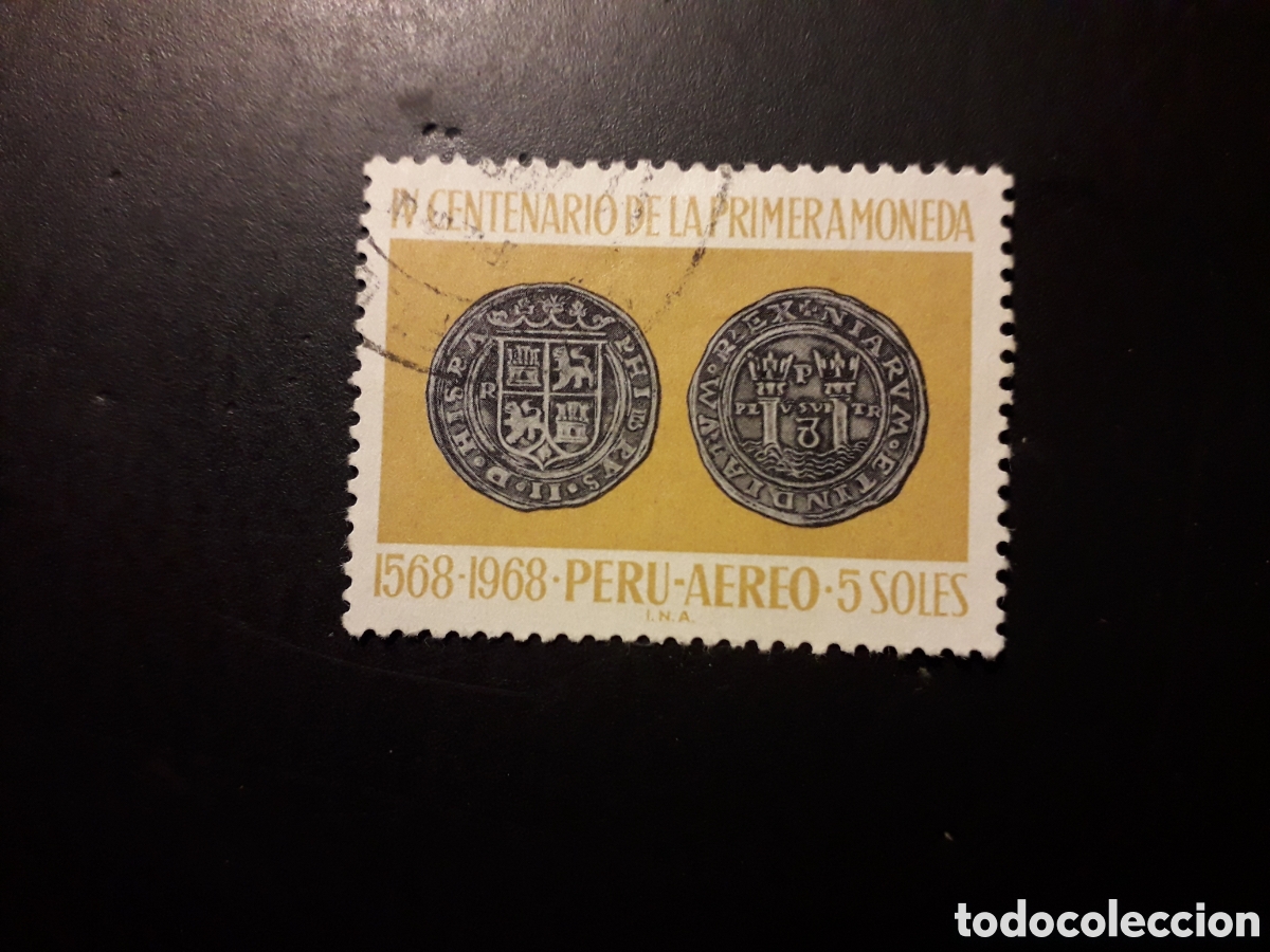 Sellos: PER&Uacute; YVERT A 236 SELLO SUELTO USADO 1969 MONEDAS, NUMISM&Aacute;TICA PEDIDO M&Iacute;NIMO 3&euro;