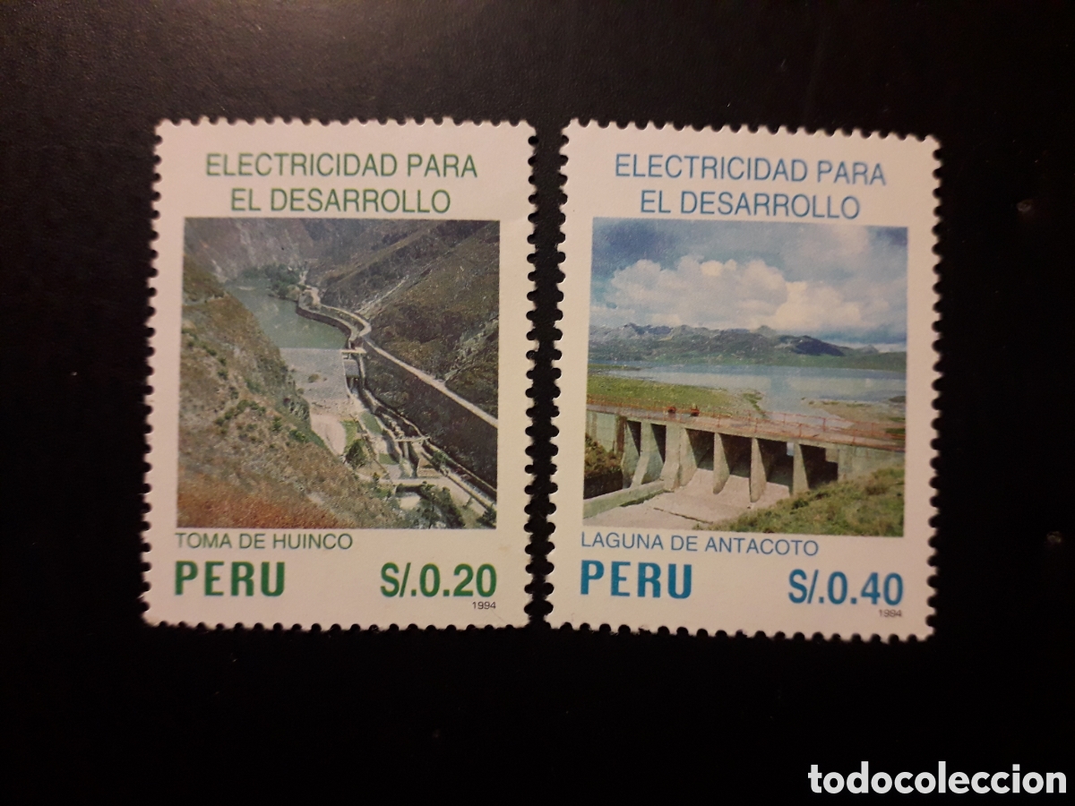 Sellos: PER&Uacute; YVERT 1069/70 SERIE COMPLETA NUEVA *** 1995 ELECTRICIDAD, PRESAS PEDIDO M&Iacute;NIMO 3&euro;