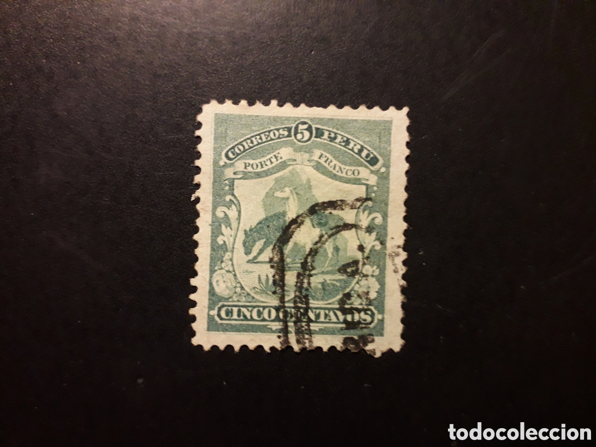 Sellos: PER&Uacute; YVERT 10 SELLO SUELTO USADO 1866 LLAMAS PEDIDO M&Iacute;NIMO 3&euro;