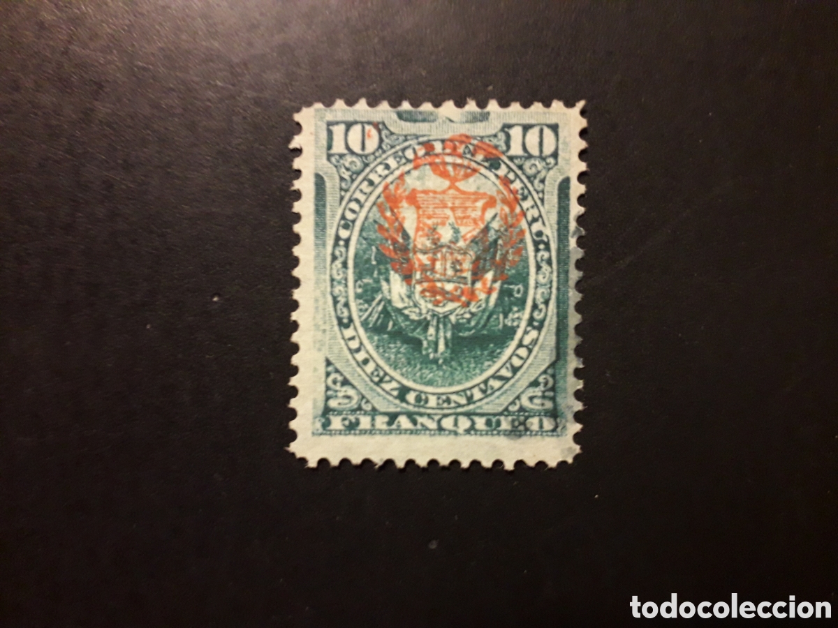 Sellos: PER&Uacute; YVERT 46 SELLO SUELTO USADO 1882 OCUPACI&Oacute;N DE CHILE SOBRECARGADO PEDIDO M&Iacute;NIMO 3&euro;