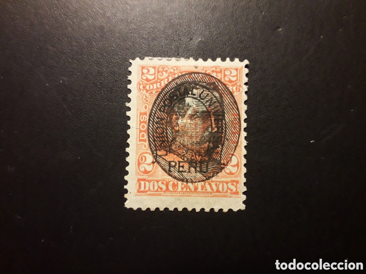Sellos: PER&Uacute; YVERT 90 SELLO SUELTO NUEVO CON CHARNELA 1894 SOBRECARGADO PEDIDO M&Iacute;NIMO 3&euro;