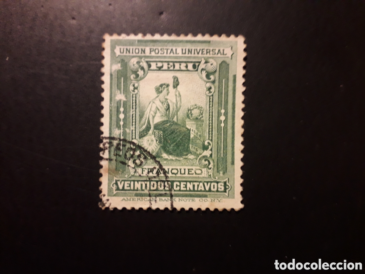 Sellos: PER&Uacute; YVERT 123 SELLO SUELTO USADO 1894 REVOLUCI&Oacute;N PEDIDO M&Iacute;NIMO 3&euro;
