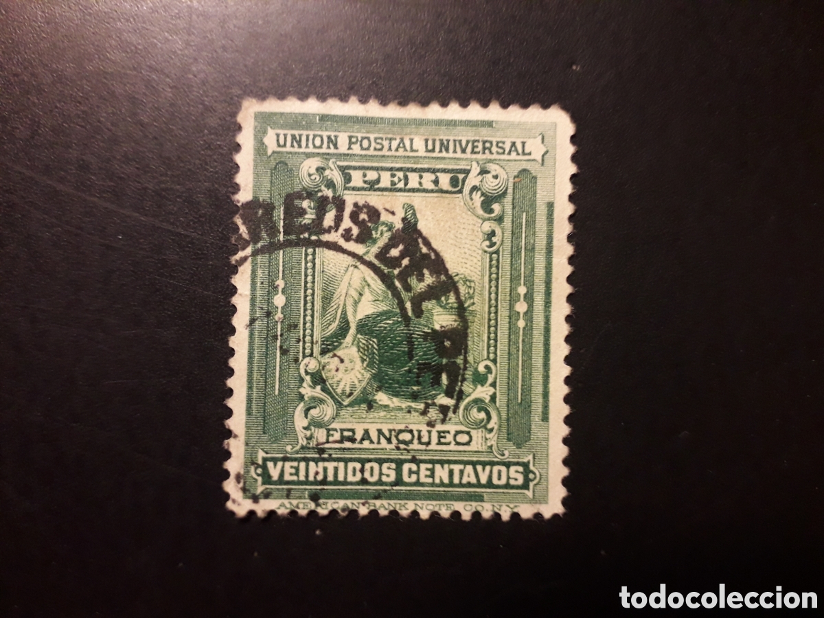 Sellos: PER&Uacute; YVERT 123 SELLO SUELTO USADO 1894 REVOLUCI&Oacute;N PEDIDO M&Iacute;NIMO 3&euro;