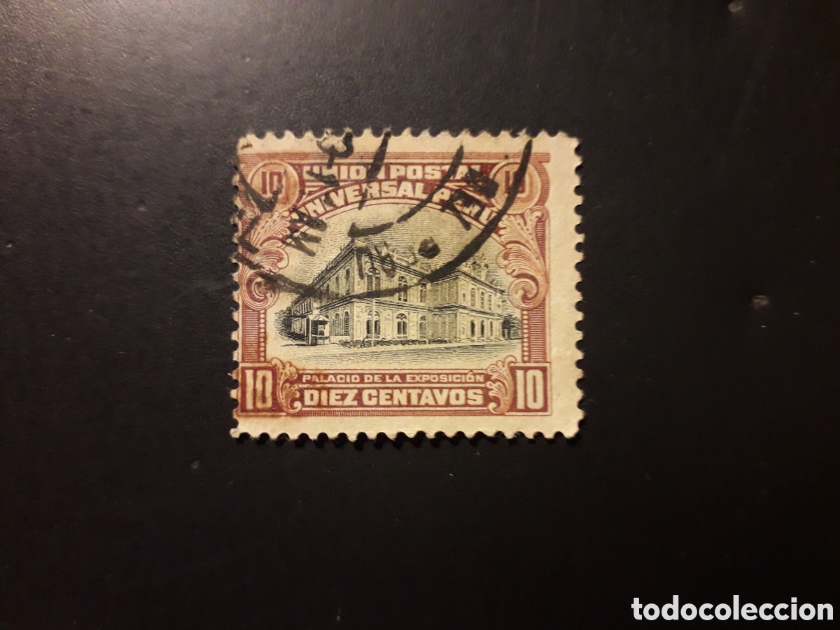 Sellos: PER&Uacute; YVERT 137 SELLO SUELTO USADO 1907 PABELL&Oacute;N DE EXPOSICIONES PEDIDO M&Iacute;NIMO 3&euro;