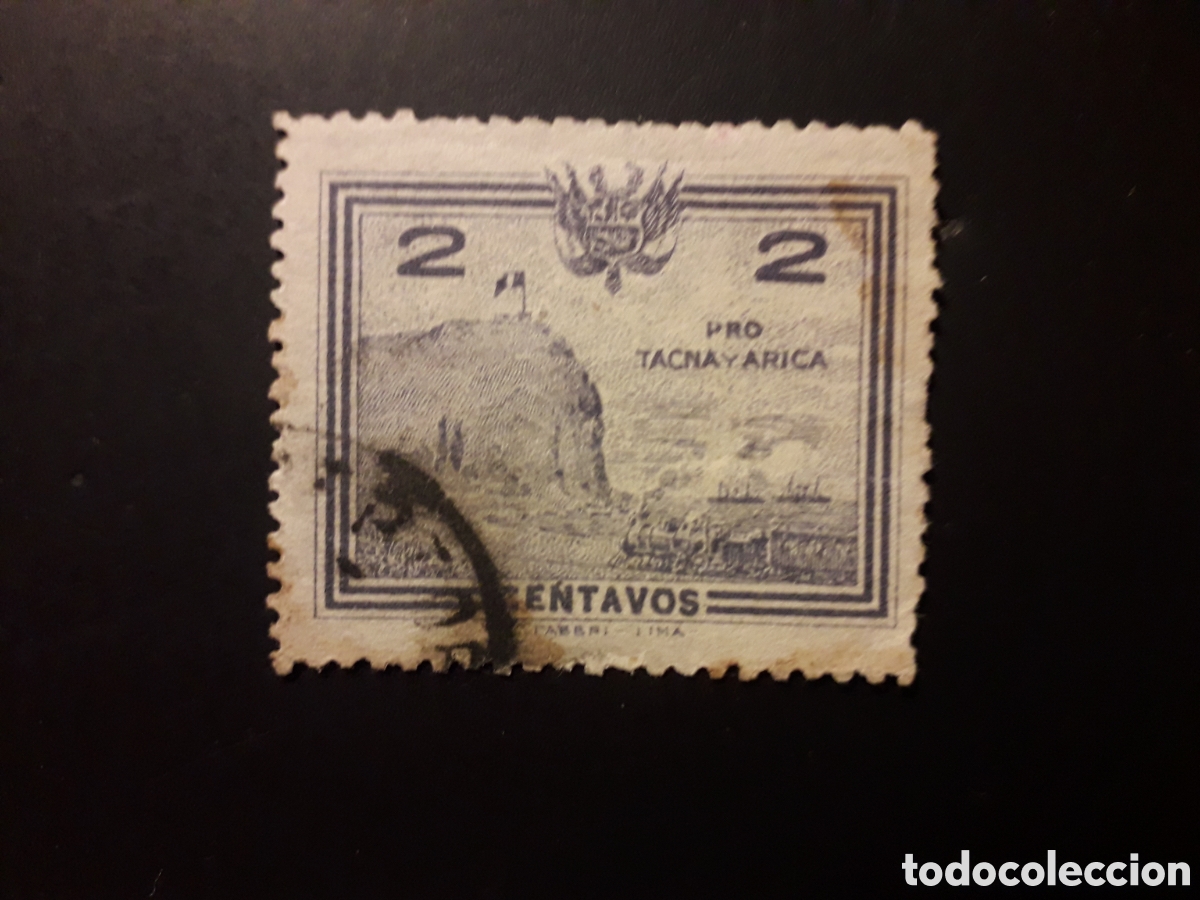 Sellos: PER&Uacute; YVERT 227 SELLO SUELTO USADO 1927-28 TACNA Y ARICA PEDIDO M&Iacute;NIMO 3&euro;