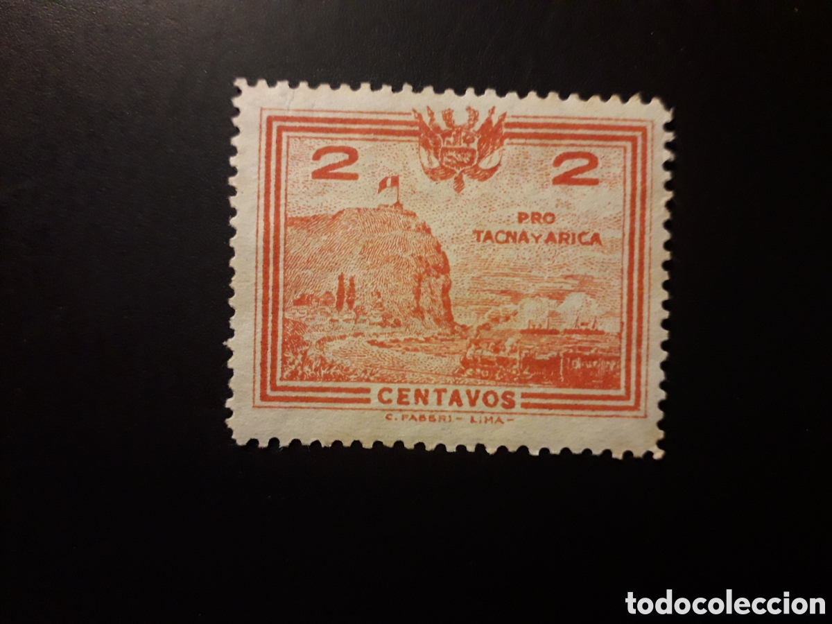 Sellos: PER&Uacute; YVERT 229 SELLO SUELTO SIN GOMA 1927-28 TACNA Y ARICA PEDIDO M&Iacute;NIMO 3&euro;