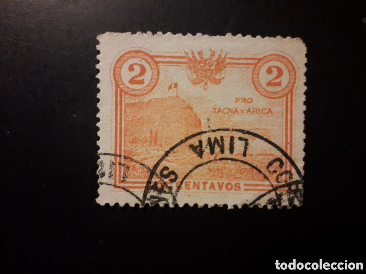 Sellos: PER&Uacute; YVERT 225 SERIE COMPLETA USADA, 1 DIENTE CORTO 1926 TACNA Y ARICA PEDIDO M&Iacute;NIMO 3&euro;