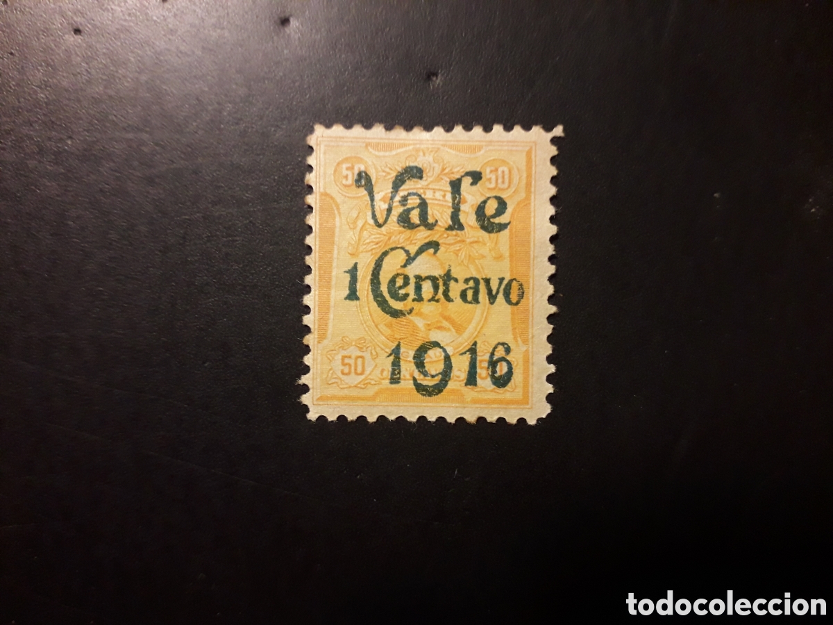 Sellos: PER&Uacute; YVERT 164 SELLO SUELTO SIN GOMA USADO 1916 SOBRECARGADO PEDIDO M&Iacute;NIMO 3&euro;