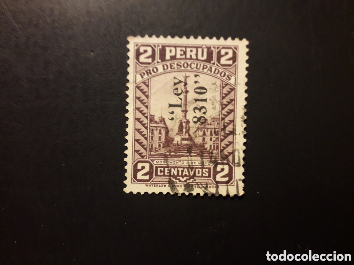 Sellos: PER&Uacute; YVERT 334 SERIE COMPLETA USADA 1936 PRO PARADOS, SOBRECARGADO PEDIDO M&Iacute;NIMO 3&euro;