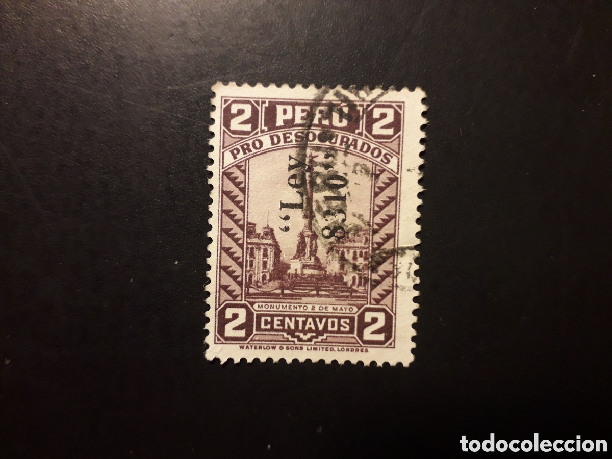 Sellos: PER&Uacute; YVERT 334 SERIE COMPLETA USADA 1936 PRO PARADOS, SOBRECARGADO PEDIDO M&Iacute;NIMO 3&euro;