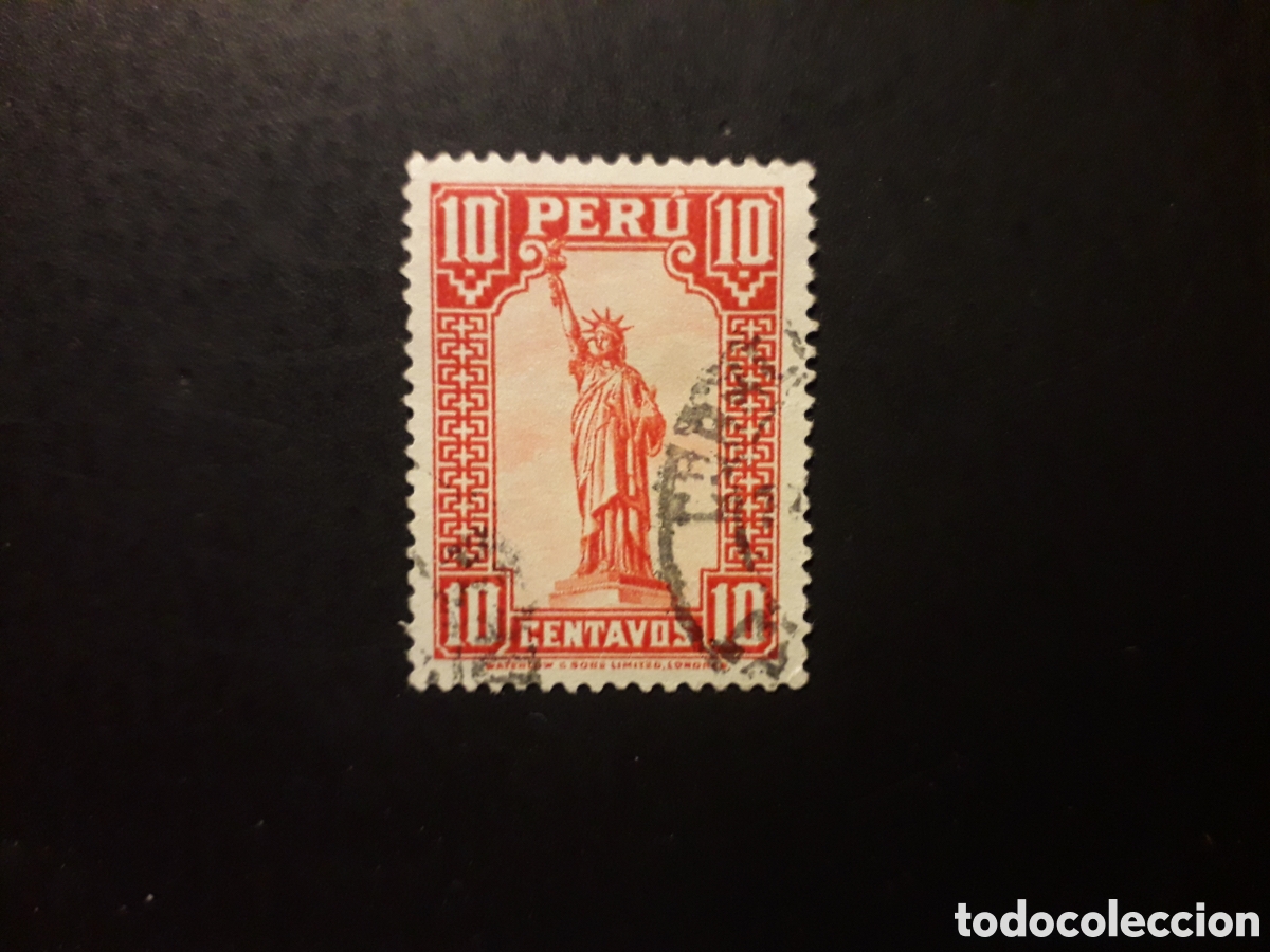 Sellos: PER&Uacute; YVERT 294 SERIE COMPLETA USADA 1933 ESTATUA DE LA LIBERTAD, NUEVA YORK PEDIDO M&Iacute;NIMO 3&euro;