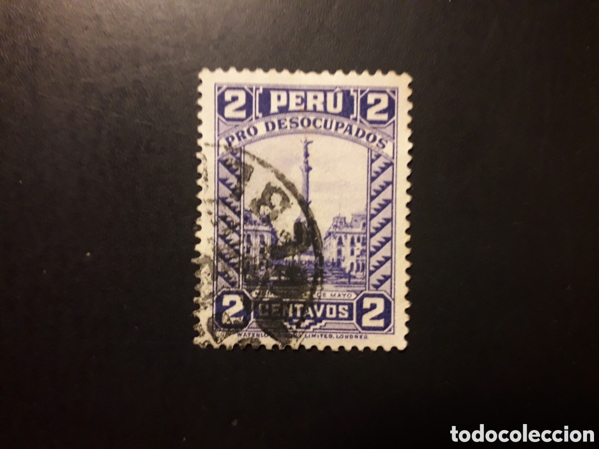 Sellos: PER&Uacute; YVERT 293 SELLO SUELTO USADO 1933 PRO PARADOS PEDIDO M&Iacute;NIMO 3&euro;