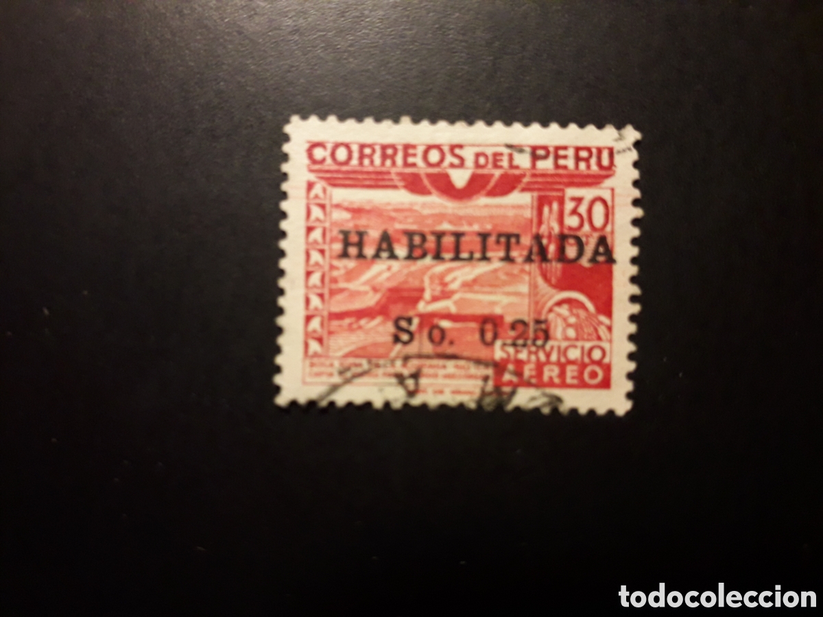 Sellos: PER&Uacute; YVERT A 97 SERIE COMPLETA USADA 1951 SOBRECARGADO PEDIDO M&Iacute;NIMO 3&euro;
