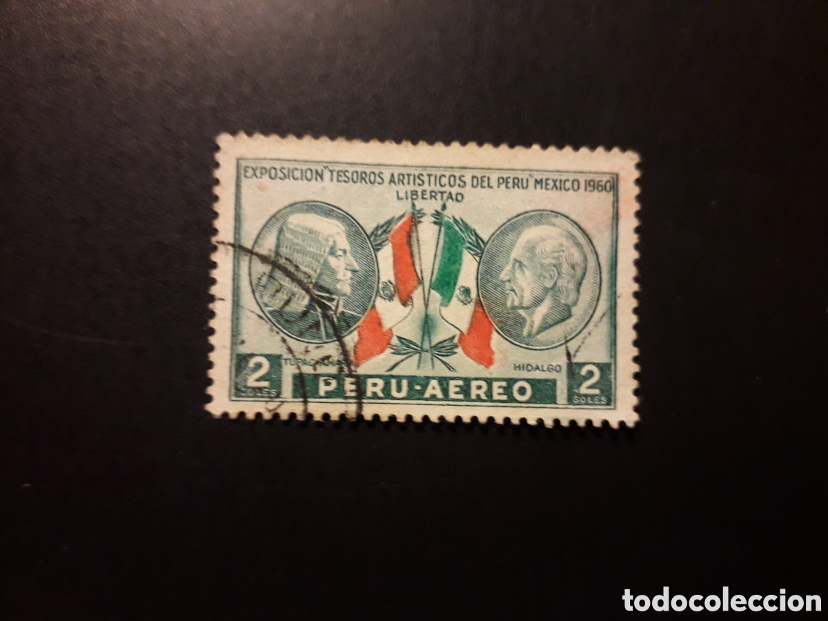 Sellos: PER&Uacute; YVERT A 173 SELLO SUELTO USADO 1962 TESOROS DEL PER&Uacute; EN M&Eacute;XICO, BANDERAS PEDIDO M&Iacute;NIMO 3&euro;