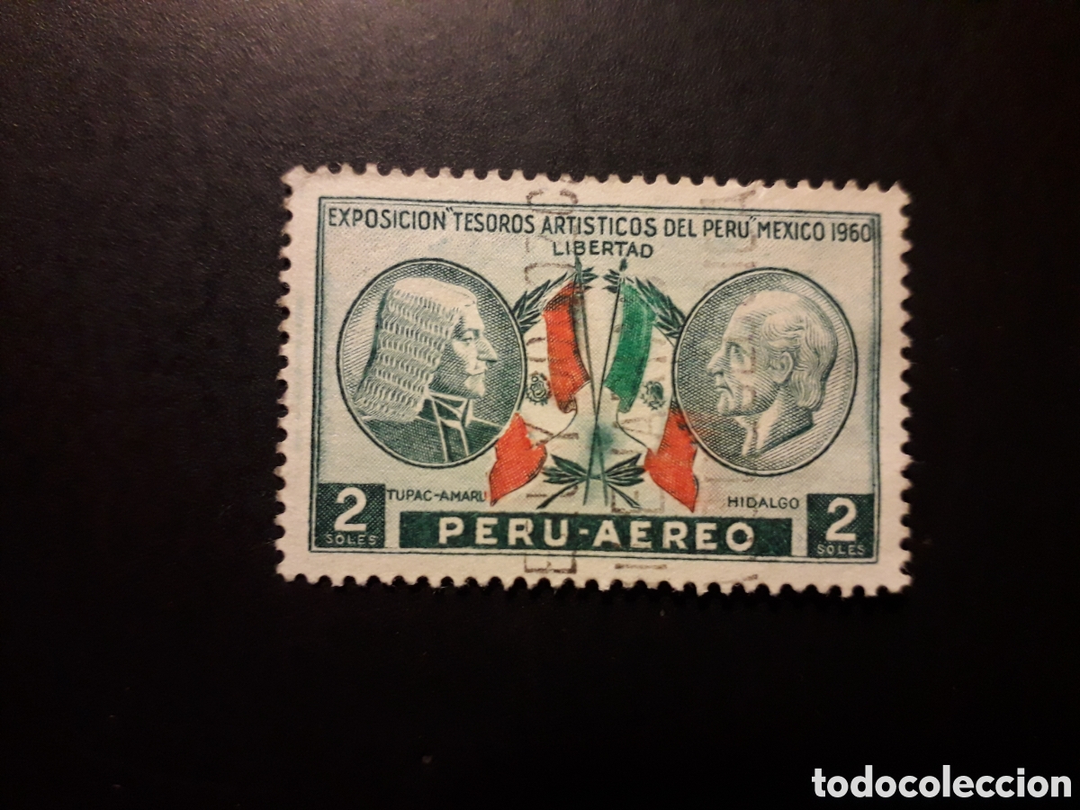 Sellos: PER&Uacute; YVERT A 173 SELLO SUELTO USADO 1962 TESOROS DEL PER&Uacute; EN M&Eacute;XICO, BANDERAS PEDIDO M&Iacute;NIMO 3&euro;