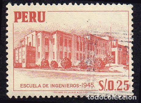 Sellos: Per&uacute;. Escuela de Ingenieros. 1952. YT-431. Usado