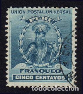 Sellos: Per&uacute;. Francisco Pizarro. 1896. YT-110. Usado