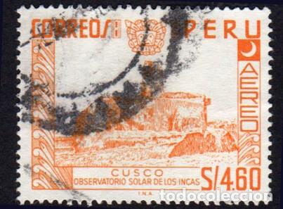 Sellos: Per&uacute;. Observatorio Solar Inca. 1966. YT-PA212. Usado