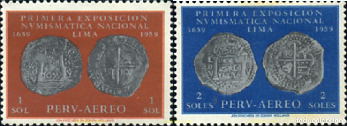 Sellos: 352169 MNH PERU 1961 IV CENTENARIO DE LA PRIMERA MONEDA