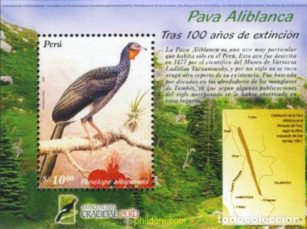 Sellos: 156838 MNH PERU 2005 PAVA ALIBLANCA