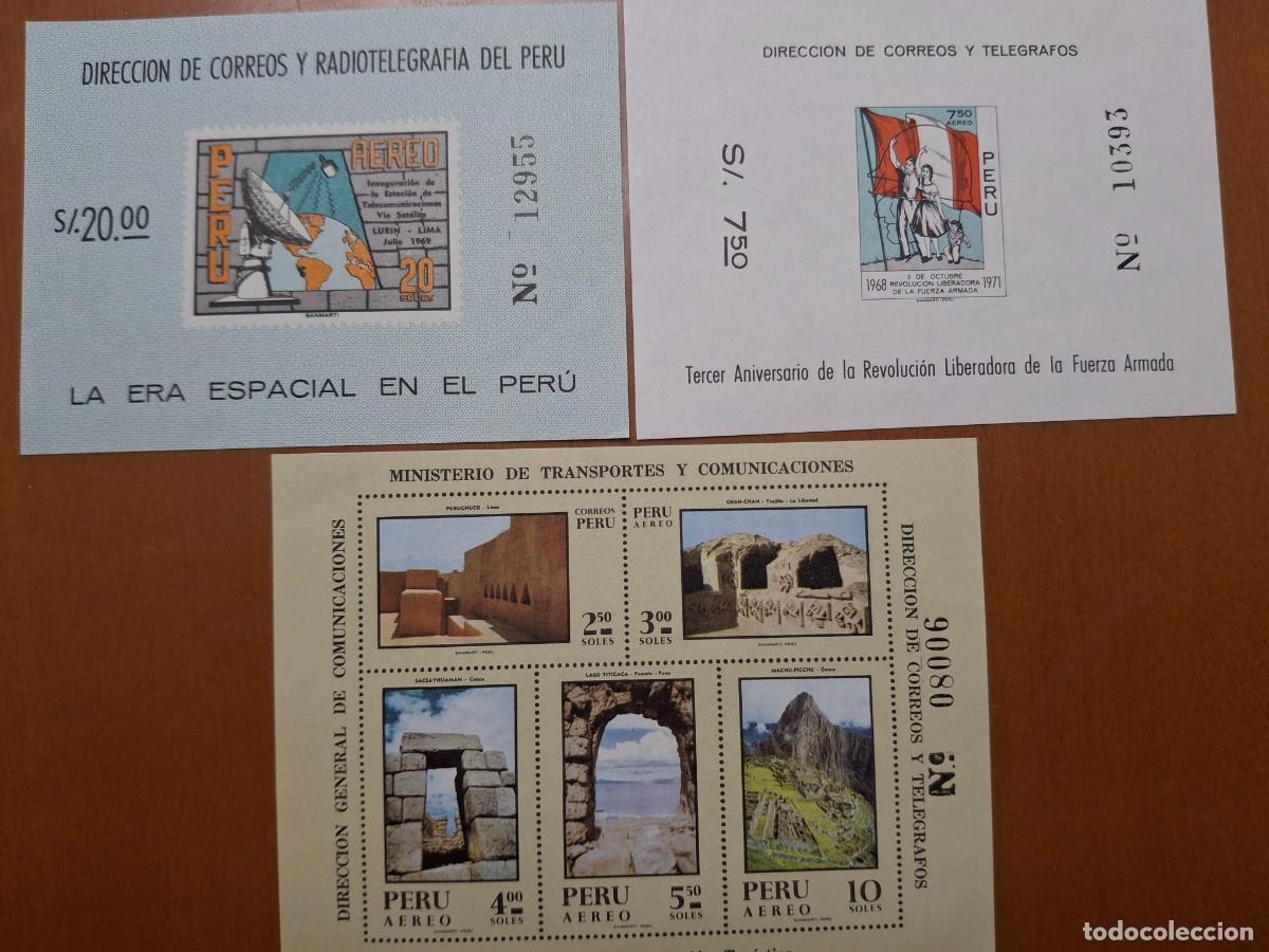 Sellos: HB647 HOJITAS BLOQUE de PERU en NUEVO ideal para tematicas (leer descripcion)