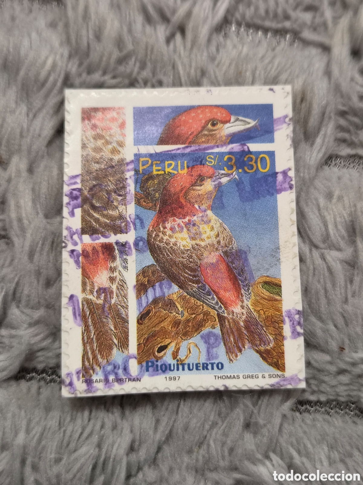 Sellos: Sello Postal Per&uacute; 1997 - Fauna &rdquo;Piquituerto&rdquo; (S/. 3.30)