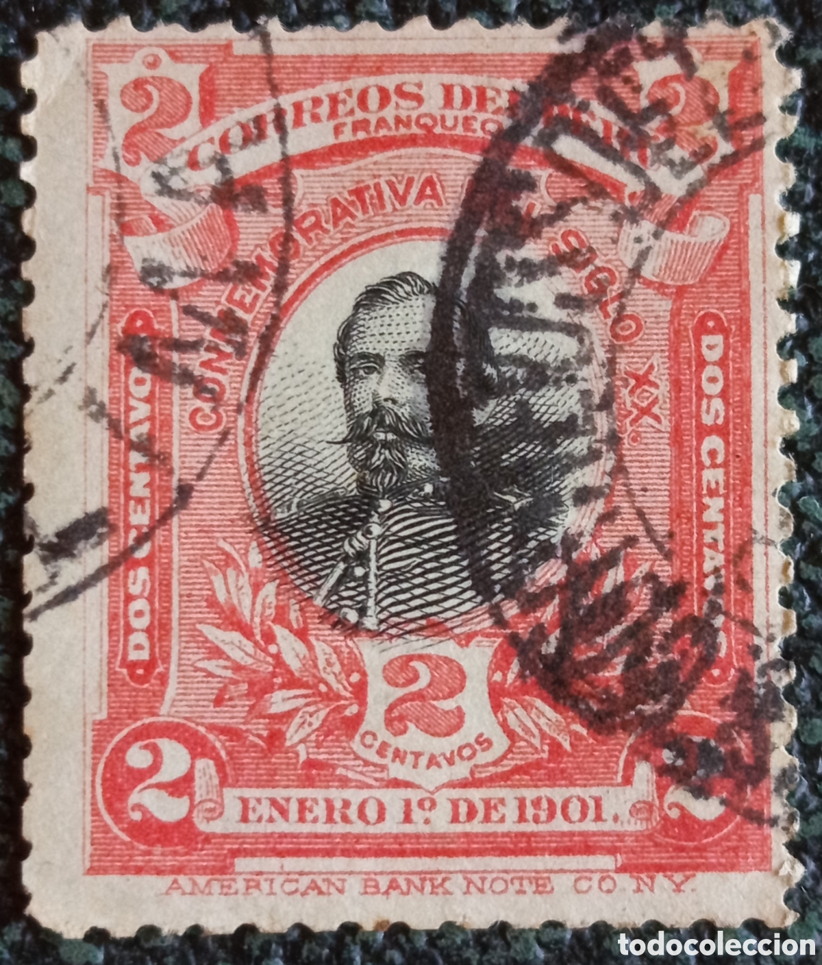 Sellos: Sello Peru 1901 Francisco Bolognesi 2c Siglo XX Usado - Catalogo Scott #162