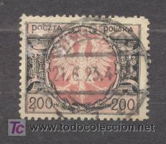 Sellos: POLONIA, 1 SELLO USADO - Foto 1