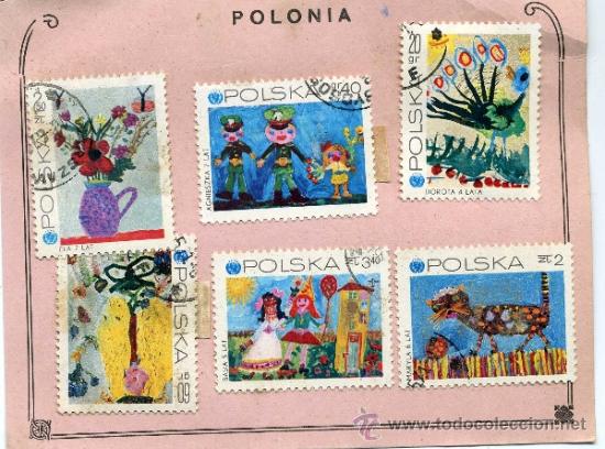Sellos: 6 SELLOS POLONIA - Foto 1