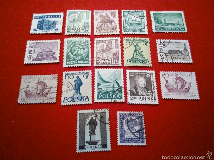 Sellos: POLONIA 17 SELLOS DISTINTOS - Foto 1