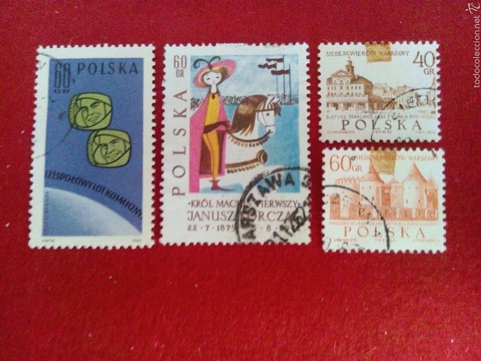 Sellos: POLONIA 4 SELLOS DISTINTOS - Foto 1