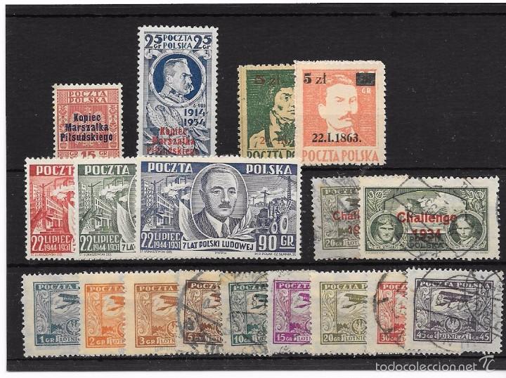 Sellos: POLONIA. CONJUNTO DE SERIES - Foto 1