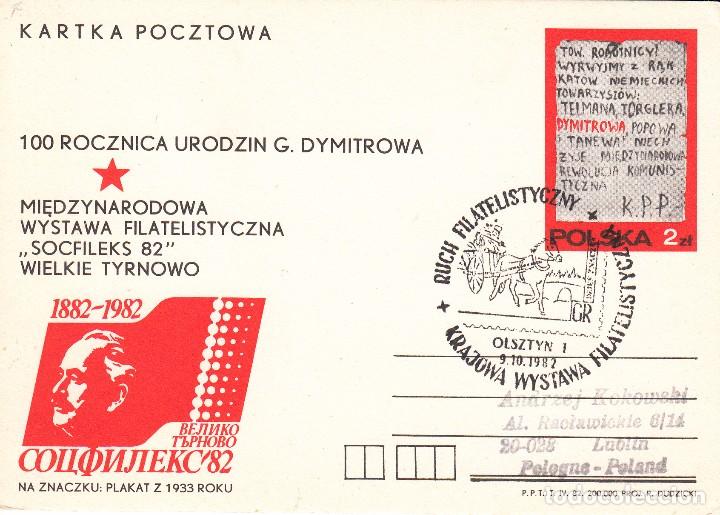 Sellos: TARJETA: 1982 POLONIA - Foto 1