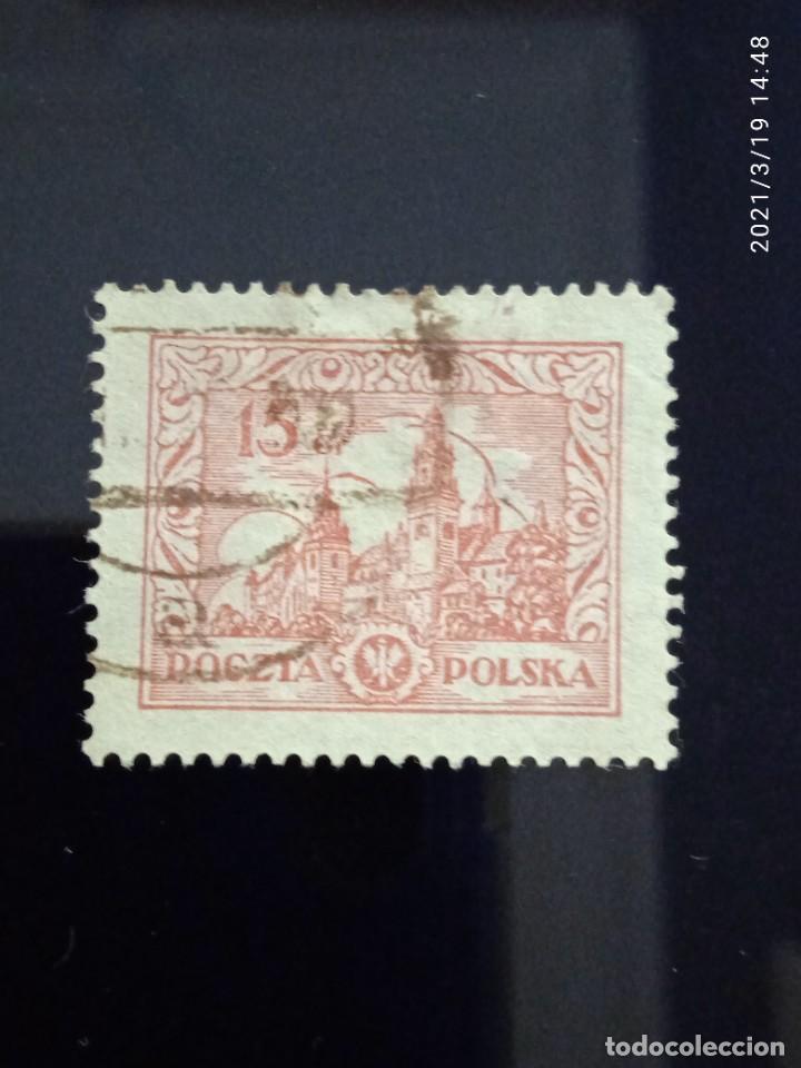 Sellos: POLONIA 15GR EDIFICIOS ISTOTICOS, A&Ntilde;O 1925. - Foto 1