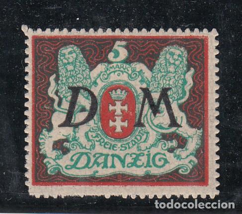 Sellos: dantzig servicio .23 con charnela, - Foto 1