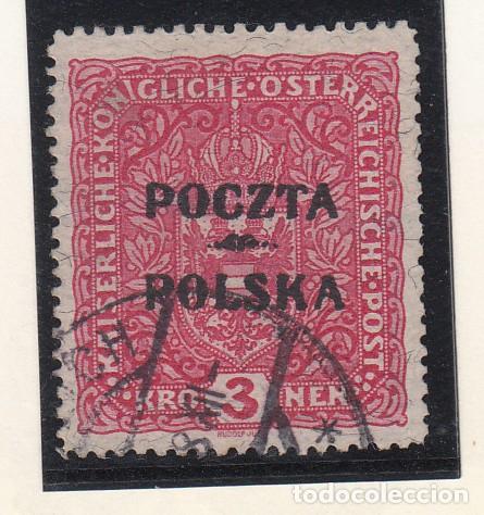 Sellos: polonia ..91 usada, sobrecarga - Foto 1