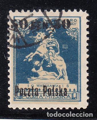Sellos: polonia ...4 usada, sobrecarga - Foto 1