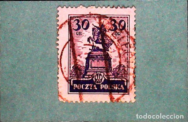 Sellos: Francobollo usato Polonia - Foto 1